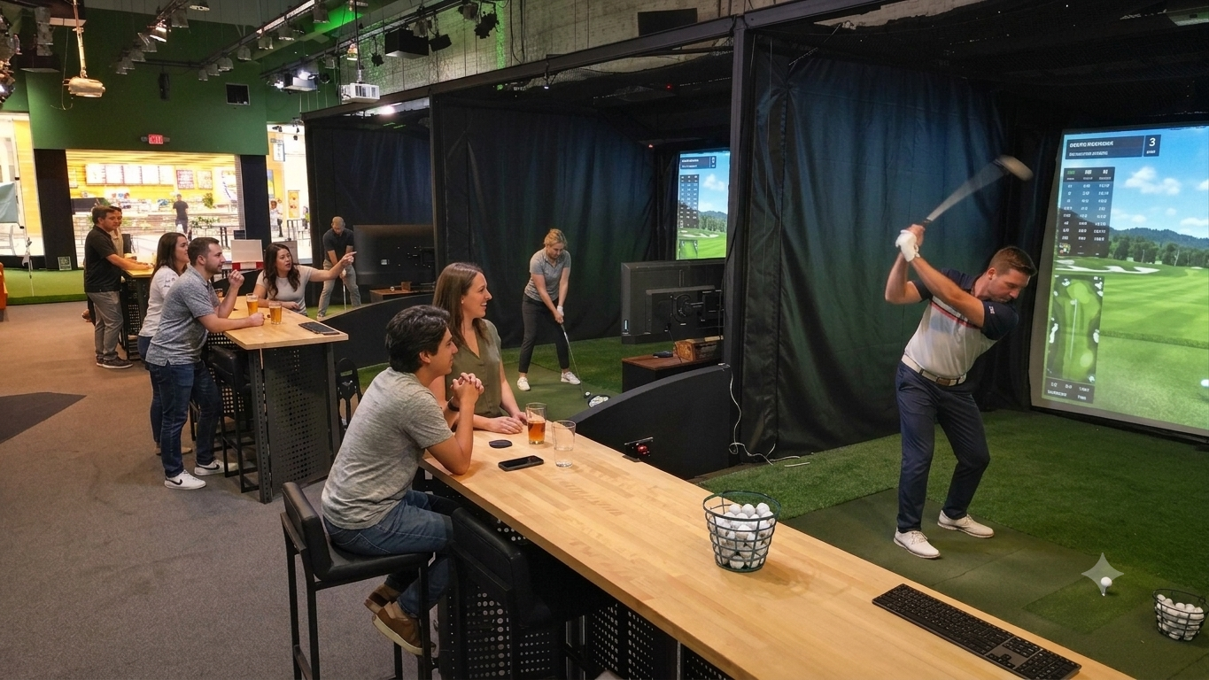 Kids playing a dinosaur course in a bay